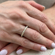 Diamond 18 Karat White Gold Stackable Modern Eternity Band Ring – Bardys  Estate Jewelry