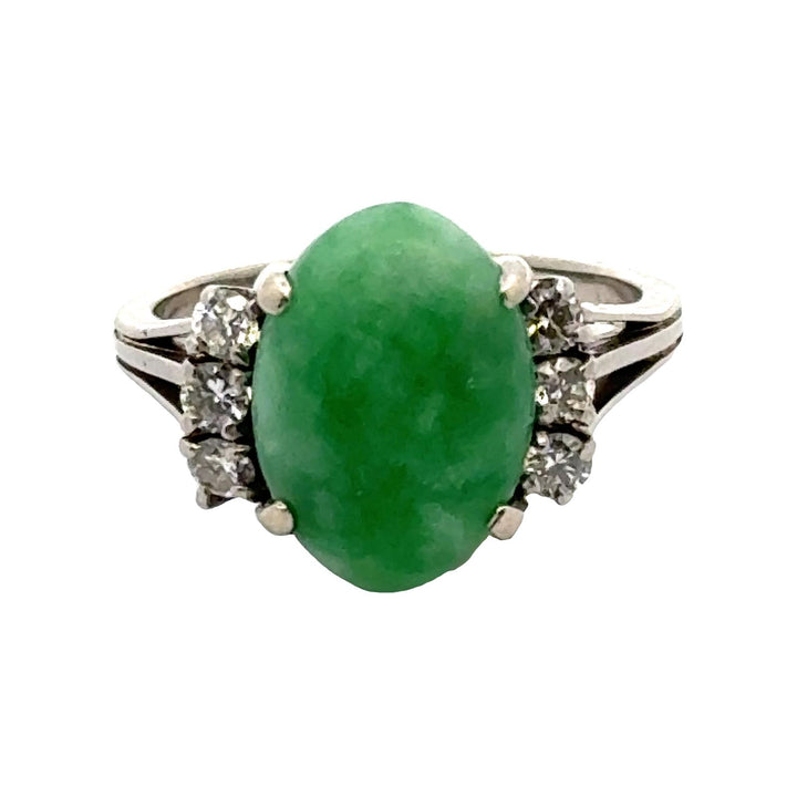 Jade & Diamond Ring