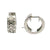 Diamond 14 Karat White Gold Modern Huggie Hoop Earrings