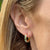 Diamond & Emerald 18 Karat Yellow Gold Hoop Earrings