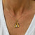 Contemporary Diamond Freeform 18 Karat Yellow & 14 Karat White Gold Pendant