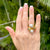 Pearl Emerald 18 Karat Yellow Gold Bypass Ring