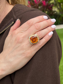 Yellow 2025 citrine ring